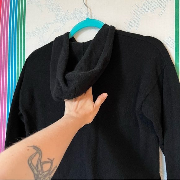 MADE FOR ITALIC quinn cashmere sweater hoodie medium - Picture 6 of 11
